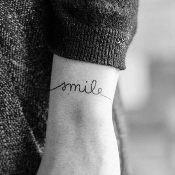 tatuaje de smile bn